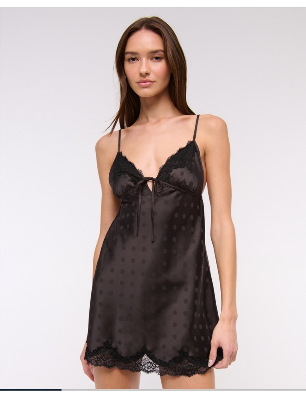 Abercrombie Jacquard Lace & Satin Nightie